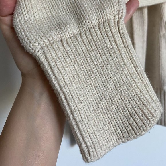 Cream Belted Cardigan with pockets | Medium - Picture 5 of 11